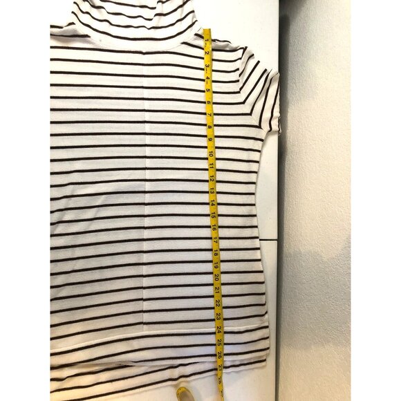 - A NEW DAY- WOMENS LONG SLEEVE LIGHT WEIGHT STRIPPED TURTLENECK TOP SIZE SMALL - Picture 7 of 7